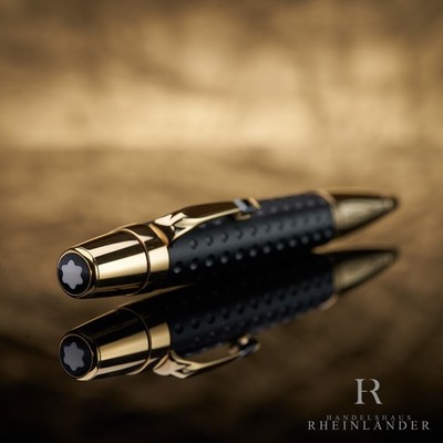 Montblanc Boheme Doue Gold Plated Golf Pattern Black Onyx