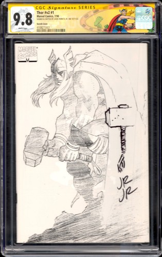 Thor #v2 #1 Marvel Comics 7/98 John Romita Jr. Sketched & Signed CGC 9.8