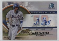 2023 Bowman Bowman Scouts Top 100 Auto 73/99 Alex Ramirez #BTP-59 Auto 1n8a