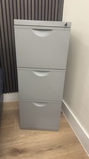 Grey IKEA 3 Drawer Lockable Erik Filing Cabinet with Key Excellent Condition