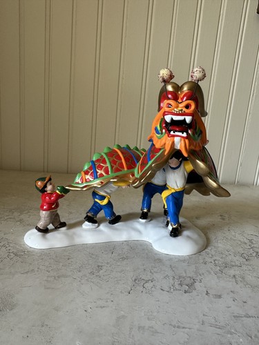 Dept 56 Snow Village The Dragon Parade - 55032 Chinatown 1999 EUC w/Box - Picture 2 of 11