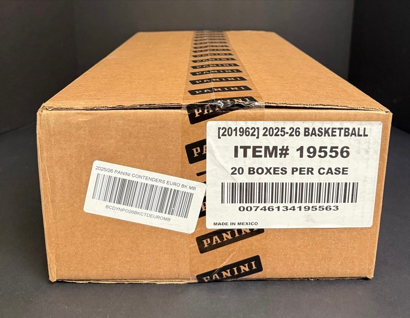 2025-26 PANINI CONTENDERS EUROLEAGUE BASKETBALL SEALED 20 BOX MEGA CASE (A)