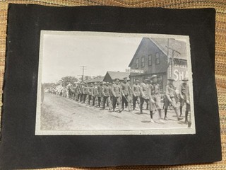 1915 ERA CANADIAN WWI PHOTO SOLDIERS SACKVILLE NEW BRUNSWICK WAR ARMY REGIMENT