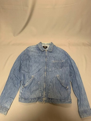 #ad #ad RRL DOUBLE RL RALPH LAUREN Denim Work Jacket Chore Coat Made in USA Mens Size L $474.05