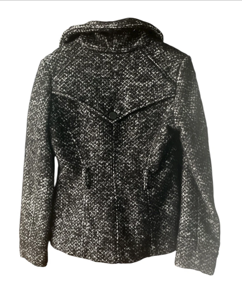 Guess женщин черный Твид куртка M размер - Изображение 3 из 4