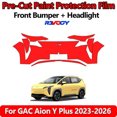 8.5Mil PreCut Front Bumper PPF Kit Film For GAC Aion Y Plus 2023-2026