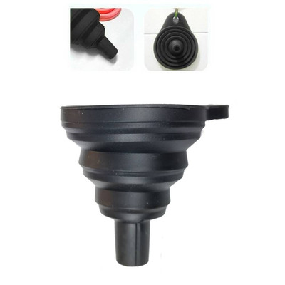 #ad #ad 1x Funnel Oil Fuel Petrol Diesel Washer Fluid Change Fill Car Collapsible Black $9.24