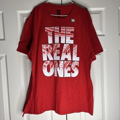 The Usos Roman Reigns T-Shirt 2XL Red WWE Wrestling The Real Ones Tee Graphic