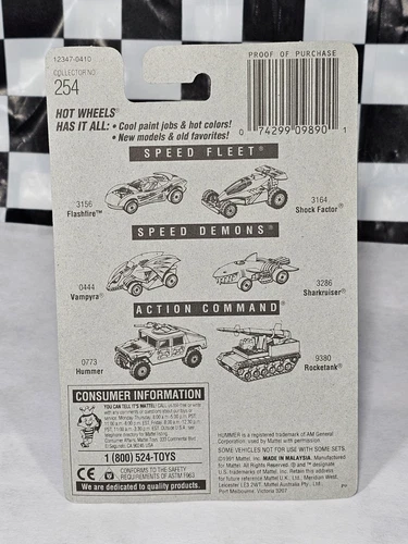 1992 Hot Wheels Blue Card Collector #254 SOL-AIRE CX4 Race Team Blue NIP Car New - Picture 8 of 8