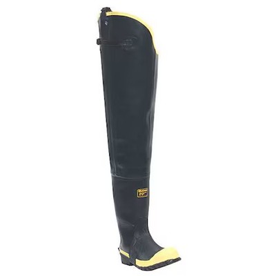 Lacrosse 109050 Hip Wader, Rubber Upper, Rubber Outsole, Steel Toe, 31 In Boot