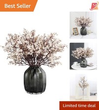 Artificial Babys Breath Flowers 6 Bundles Silk Fake Plants Home Decor Wedding