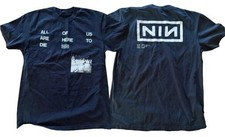 Nine Inch Nails Peel It Back Tour 2026 All Of Us Are Here To Die Lyric T-shirt