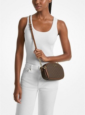Michael KorsOutlet JET SET CHARM SMALL LOGO CROSSBODY 32F2GT9C0B BROWN ACORN