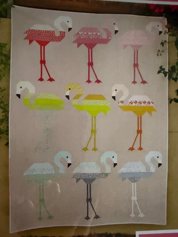 FLORENCE FLAMINGO Quilt Pattern by Elizabeth Hartman 2 Sizes Chart Fabric Strips - Image 3 of 3