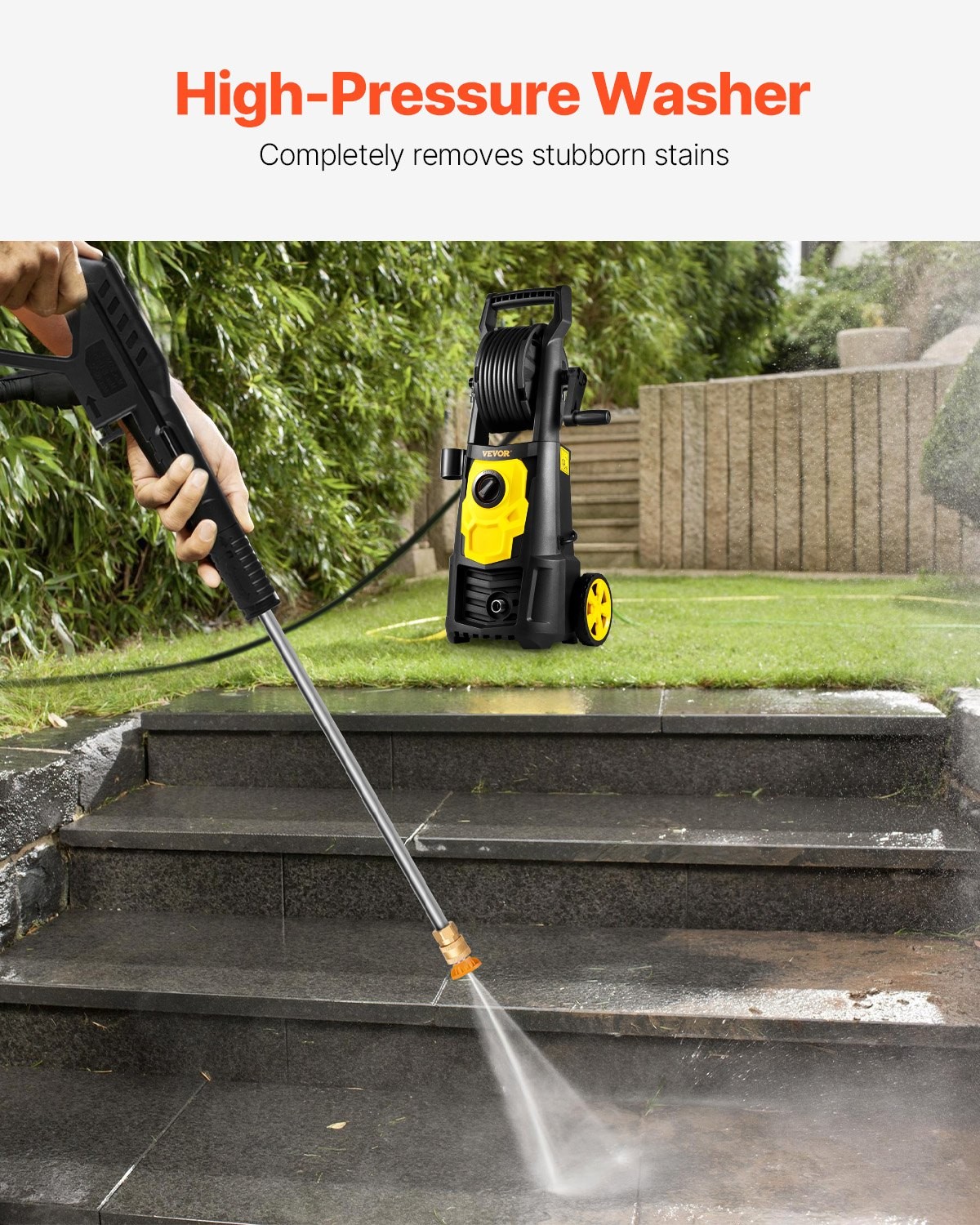 New Electric Pressure Washer, 2000 PSI, Max. 1.76 GPM Power 