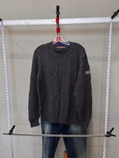 Ben Sherman Gray Knit London SWEATER Large L