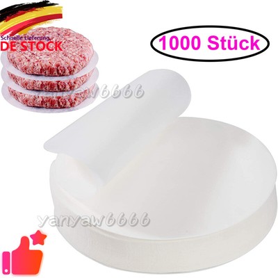 Cheeseburger Hamburger 10cm K O4X6 Papier für Rund 1000StückBurgerpapier Pa F3K2