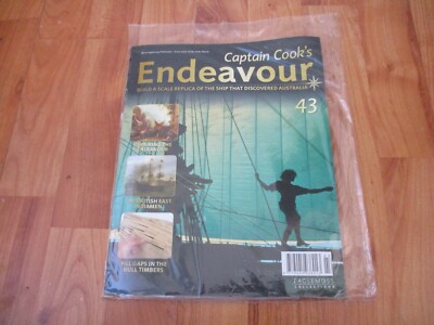 1/48 Eaglemoss Gebaut Captain COOK'S Endeavour Modell Schiff Issue 43 Inc Teil