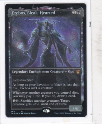 MTG ~ Theros Beyond Death - Erebos, Bleak-Hearted (Showcase) FOIL | eBay