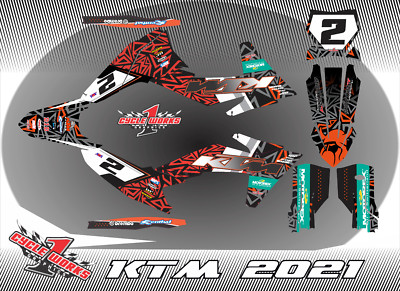 KTM SXF450/250 2022.5 / 2023  CUSTOM GRAPHICS KIT ODIN