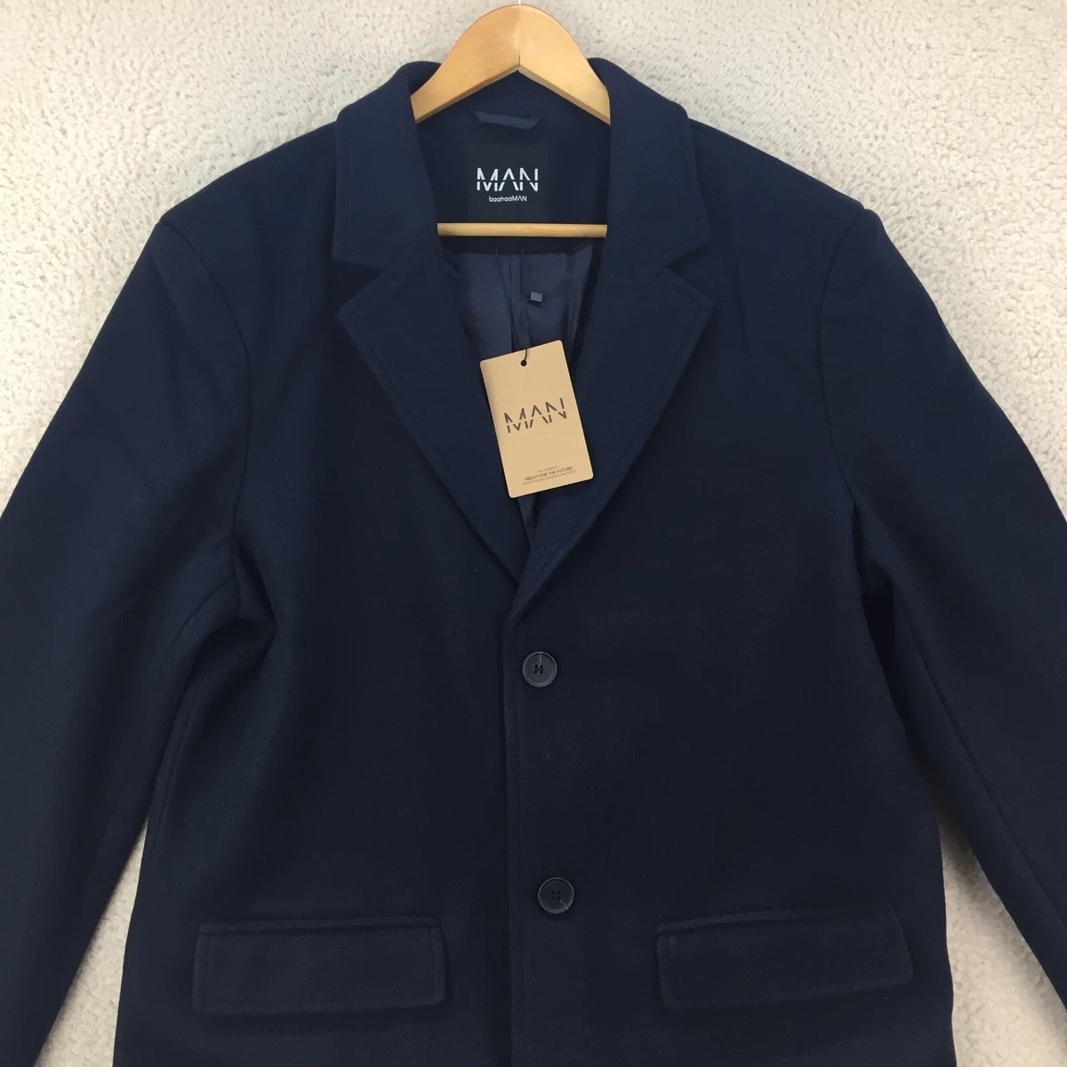 Boohooman trench coat top