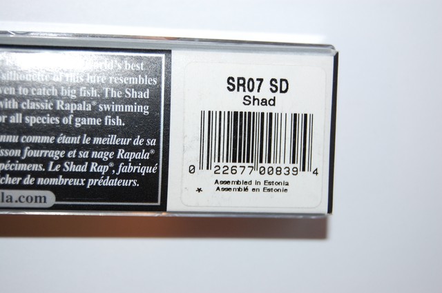 Sr04 2851 for sale online Rapala Shad Rap Hardbaits