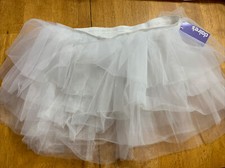 Claire  s White Tutu Skirt 80  s Costume Angel Ghost Jrs S Girls 12 14 16