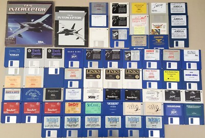 LOT of (58) ORIGINAL 3.5'' Game Disks (50+) Games TESTED & Guaranteed for Amiga