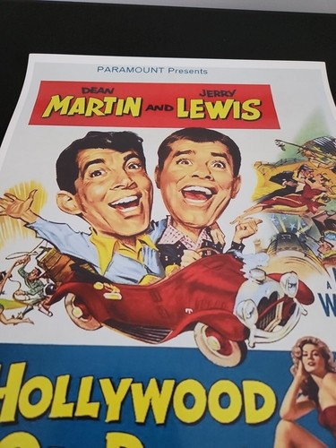 Dean Martin And Jerry Lewis Hollywood Or Bust Vistavision Poster Print 18"x12" - Picture 3 of 8