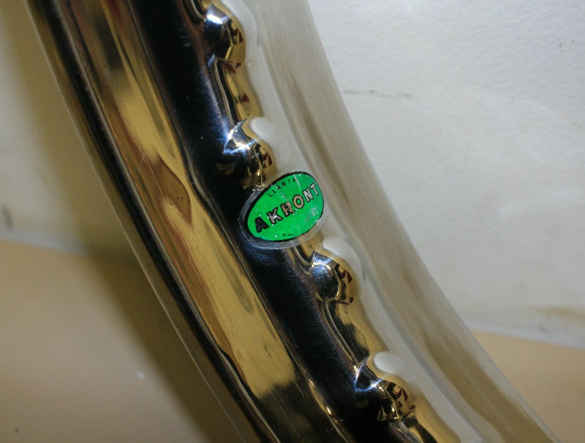 Akront Rim WM3 18"x2.15" Green Label Chromed Undrilled Dimpled 40 Hole New NOS