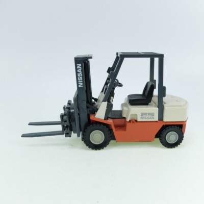 NISSAN 25 AGRESフォークリフト モデルミニカー Nissan 25 Forklift orange white JAPAN g 123 | eBay