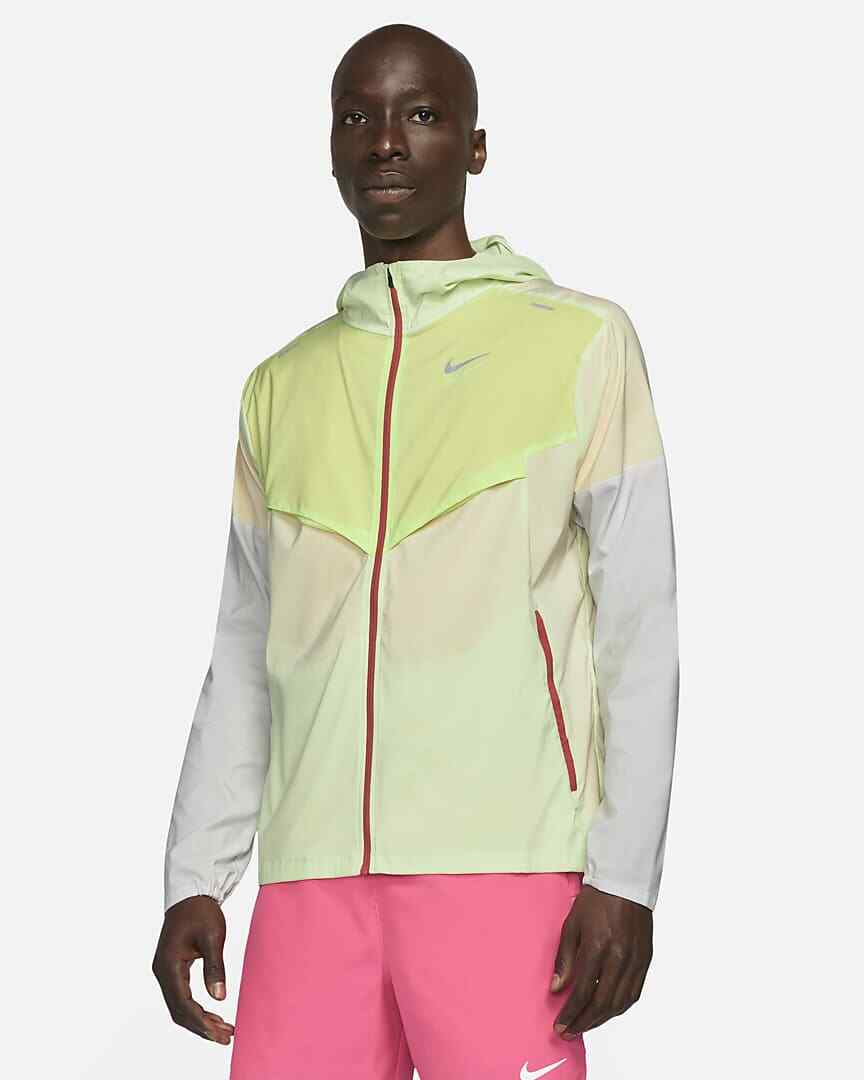 Nike Windrunner Running Jacket Repel Packable Lime Ice Lemond Medium | eBay