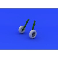 MW22 Eduard 648210 Spitfire Mk.I Wheels 1/48 Brassin For Airfix