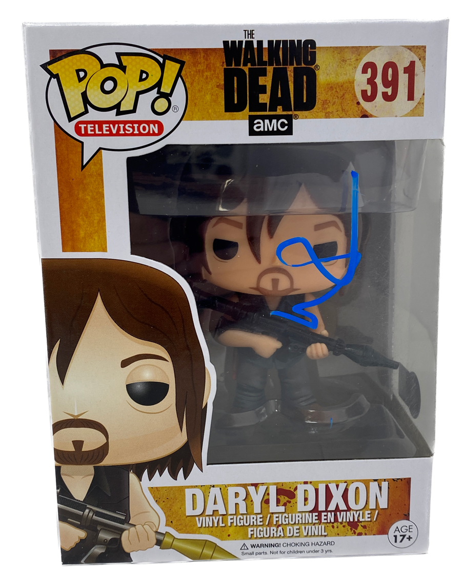 Norman Reedus Signed Funko Pop The Walking Dead Daryl Dixon #391