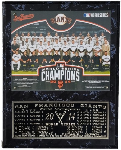 San Francisco Giants 2010 World Series Championship Picture Plaque