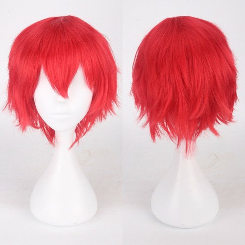 Anime Cosplay Wigs Perücke Kurzhaar Herren Damen Festlich Karneval Perücken - Bild 19 von 22