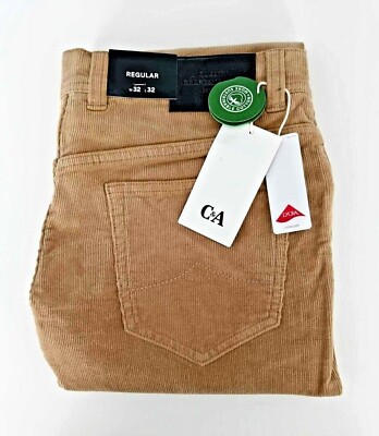 MENS CORDS C&A STRAIGHT LEG REGULAR FIT CORDUROY STRETCH JEANS BNWT SIZES  38/44 UK