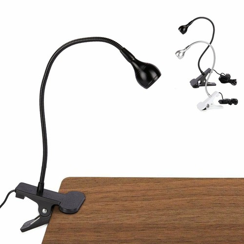 Flexible USB Reading LED Light Clip-on Beside Bed Desk Table Lamp Warm White US - Picture 3 of 16