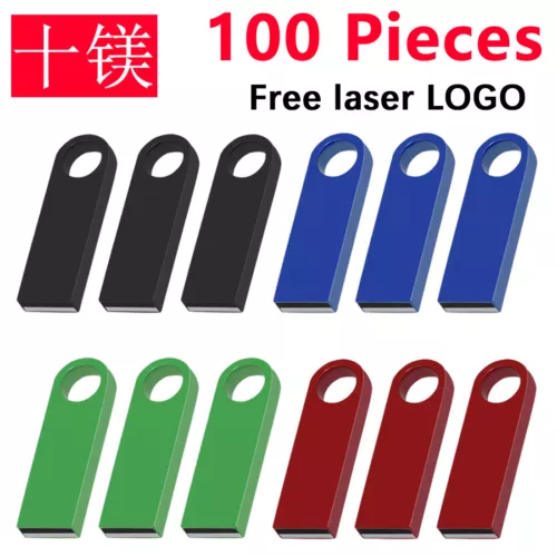 wholesale 10/20/100 Pack USB Flash Drive Memory Stick Pendrive Thumb Drive Lot
