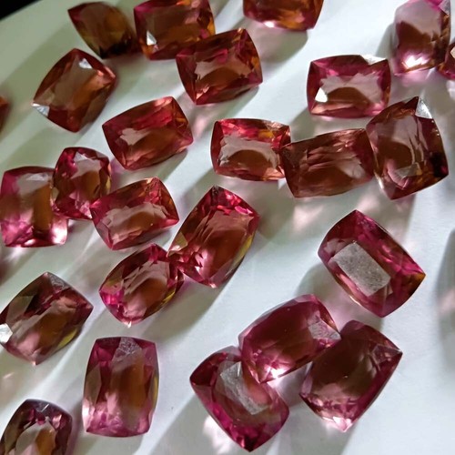 Piedras preciosas sueltas de alejandrita certificadas de 7 a 10 quilates corte cojín parte superior cambiante de color - Imagen 6 de 12
