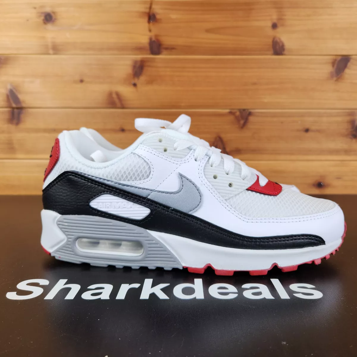 Nike Air Max 90 White Photon Dust Varsity Red USA DO8902 001 sz 7 Men s Shoes