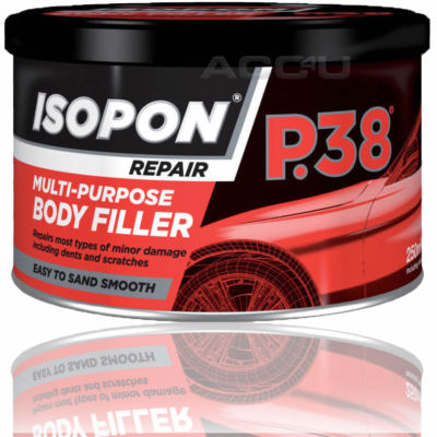 U-POL ISOPON P38 Auto Metall Karosserie Spachtel, Dellen Kratzer Reparatur 250ml