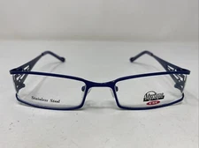 CSC MYSTIQUE 5014 MATTE BLUE 53-17-135 METAL FULL RIM EYEGLASSES FRAME AL23