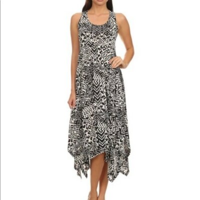 Candie's Lace-Up Handkerchief Midi Dress size S | eBay
