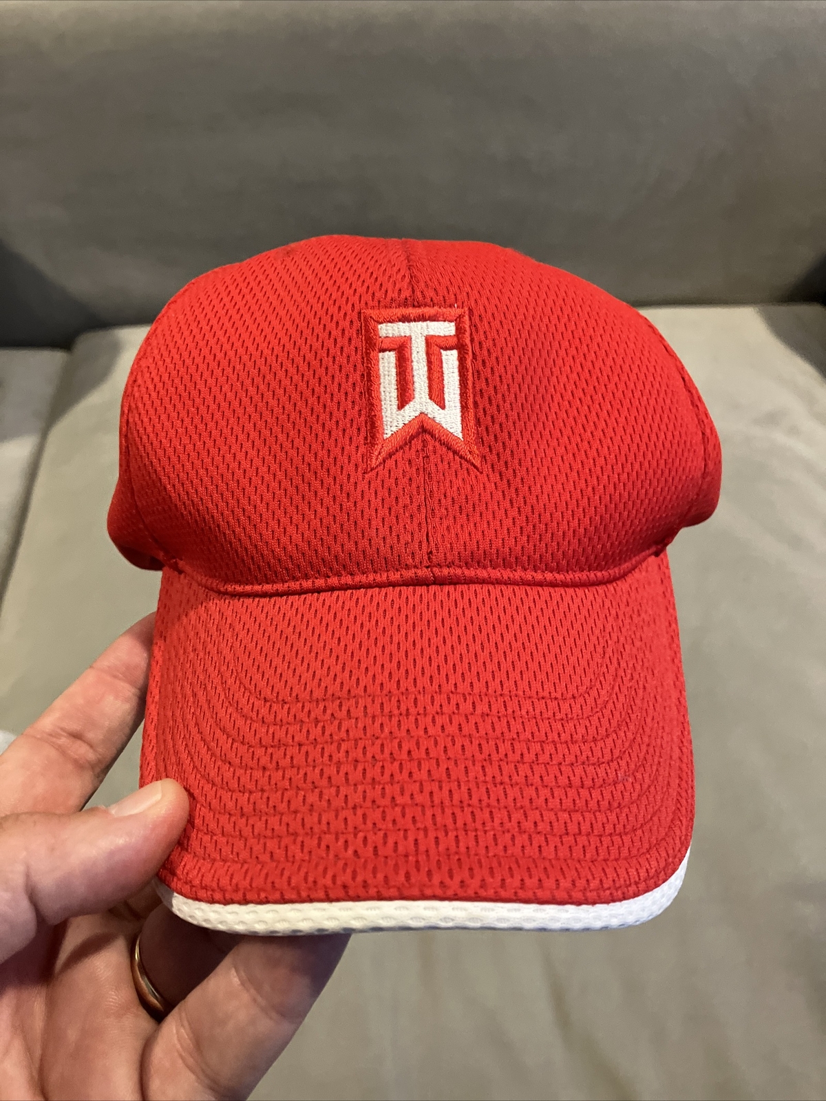 NWT - RARE -Vintage - Nike - Tiger Woods - Golf Hat - Red & White ...
