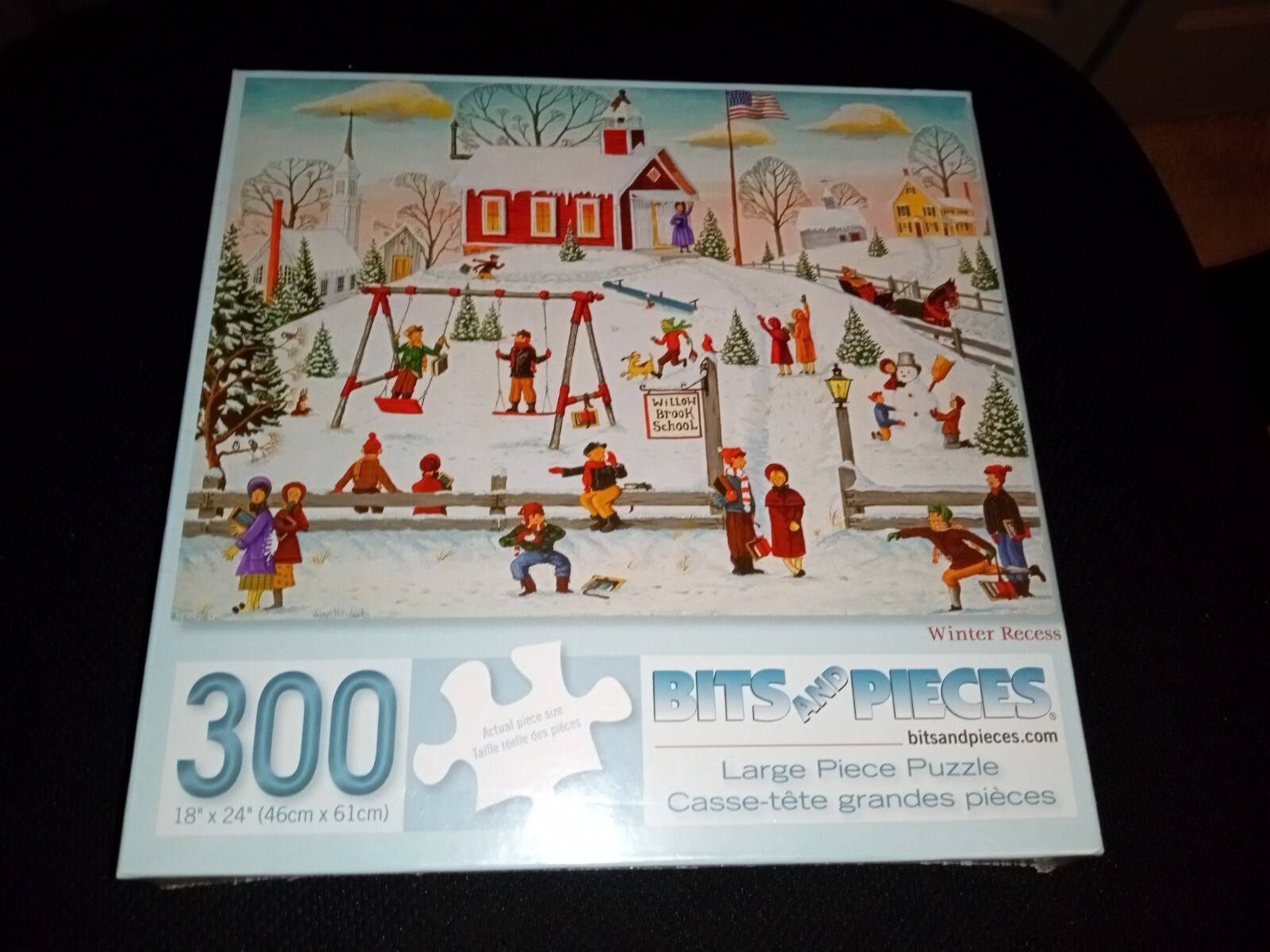 Bits and Pieces Winter Recess Joseph Holodook 300 Piece Jigsaw Puzzle