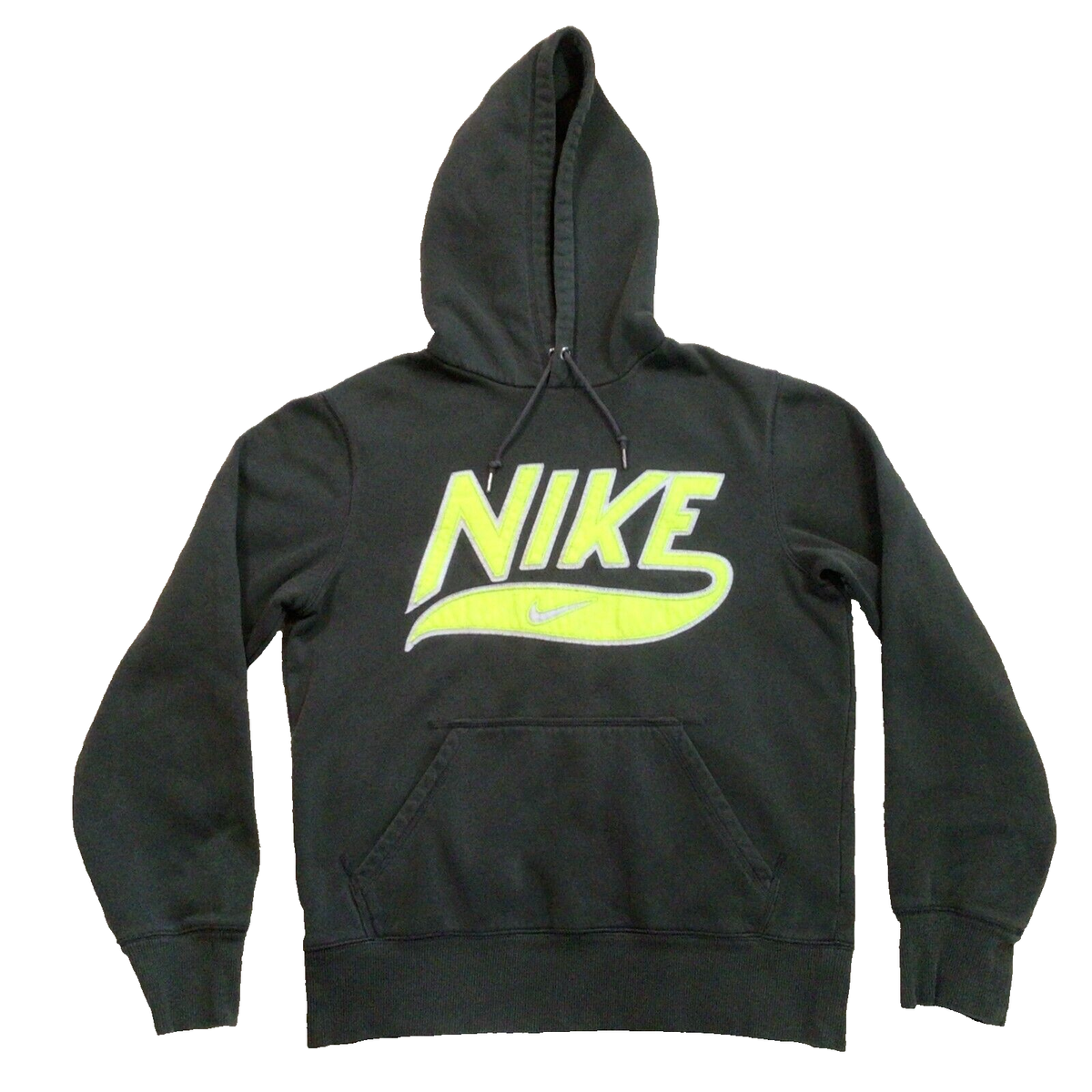 black and neon green nike hoodie