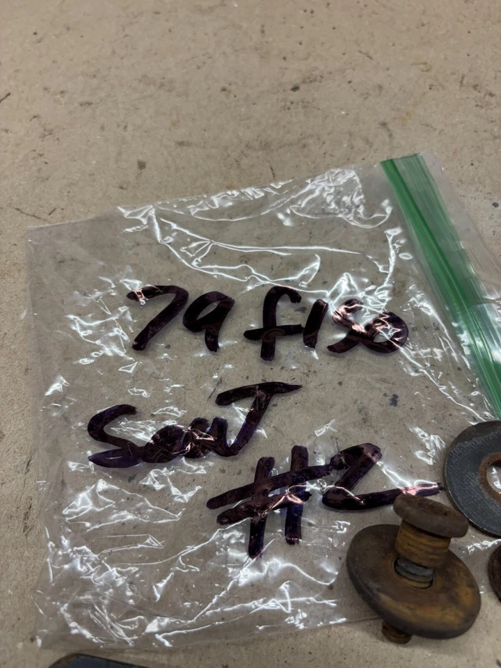 1973 1979 Ford F150 F250 F100 DOBRADIÇA DE ASSENTO STRIKER PARAFUSOS ALLEN CABEÇA OMBRO LAVAGEM - Imagem 3 de 4