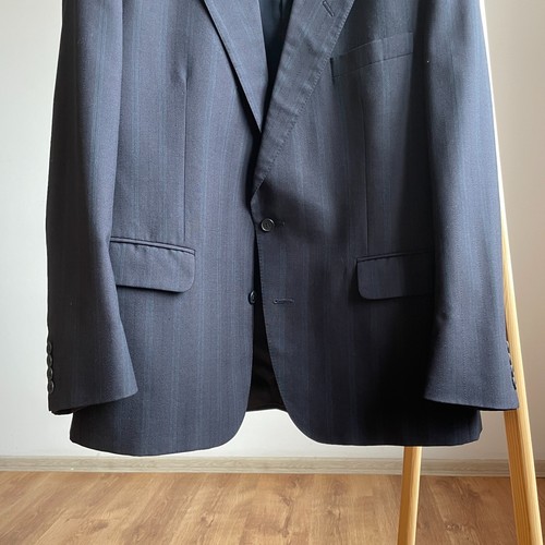 Tuta Christian Dior Monsieur vintage anni 80 90 gessato lana taglia UK/US 44R - Foto 7 di 20