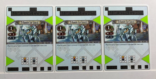 VTG Sony PS3 Eye Judgment English Series 1 (x3) Wizards Tritonan Ice Guard #020